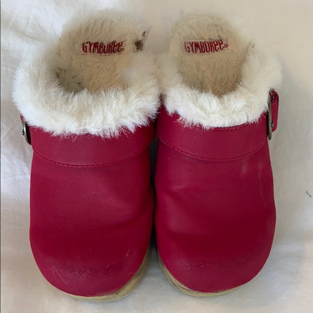 Gymboree girls red clogs